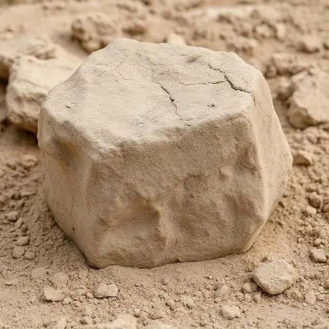 Lump of raw clay.