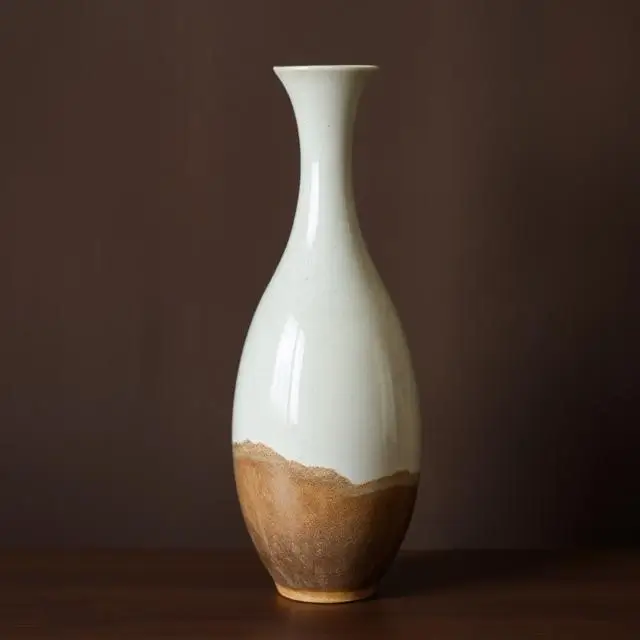Tall ceramic vase