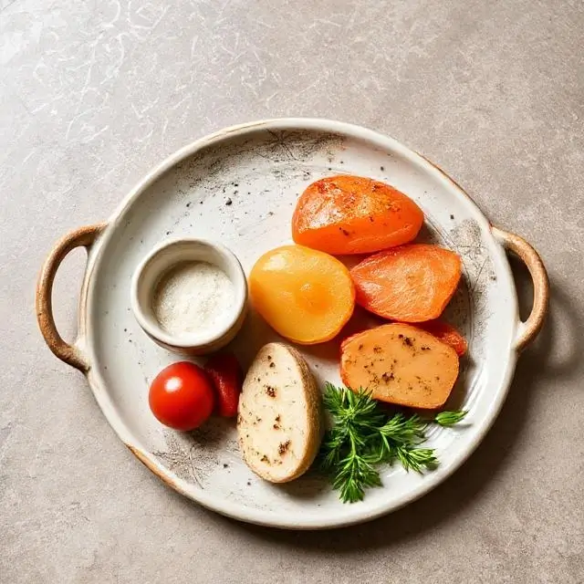 Ceramic serving platter