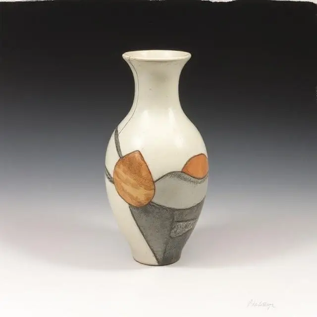 The final ceramic vase, seemingly lifted from the sketchbook page.