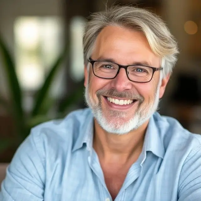 Happy client portrait